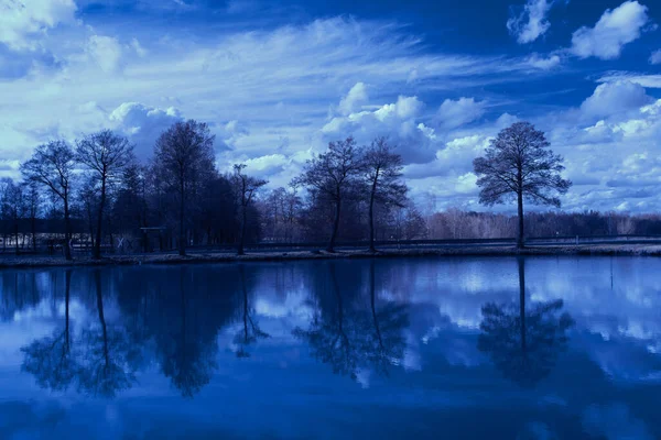 Infrared Photography Photo Landscape Sky Clouds Art Our World Infrared — Fotografia de Stock