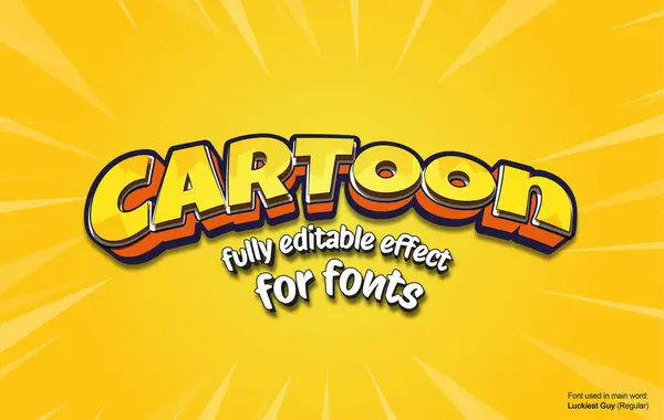 Çizgi film metni, yazı tipi efekti, biçim