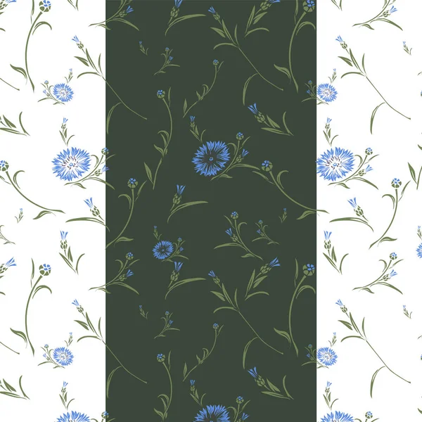 Mavi çiçek deseni vektörde dikişsiz çiçek deseni. Şeffaf arka planda vektör olarak çiçek deseni. Pastel rengin kusursuz deseni. Çiçek açan çiçek arkaplanı.