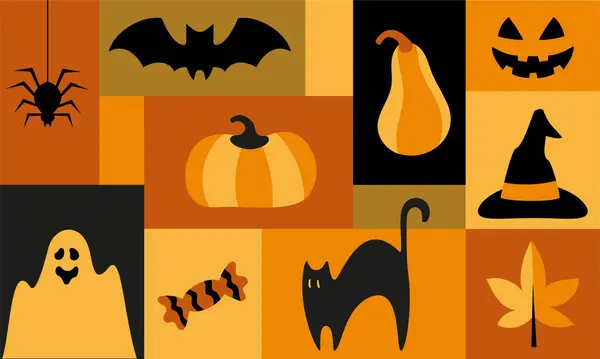 Balkabaklarıyla Cadılar Bayramı arka planı