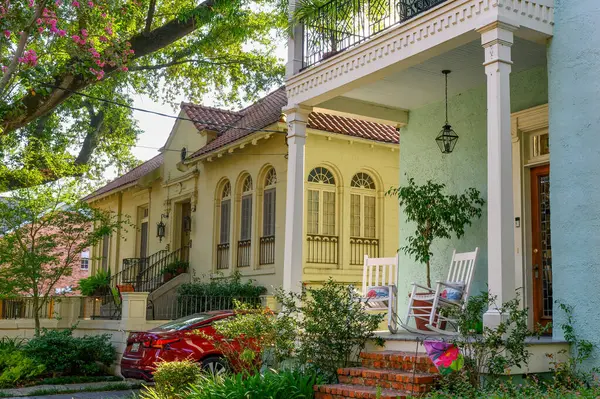 New Orleans Usa Juillet 2023 Maisons Historiques Dans Quartier Carrollton — Photo