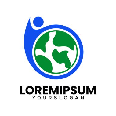 İnsan ve Dünya logo tasarımı