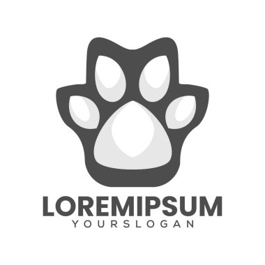 vektör köpek patisi logosu