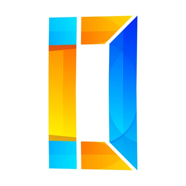 Bunte Buchstaben Gradient Logo Design — Stockvektor