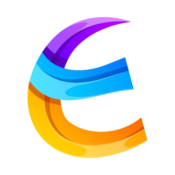 Vektor Logo Einzigartig Buchstabe Bunt Farbverlauf Design Illustration — Stockvektor