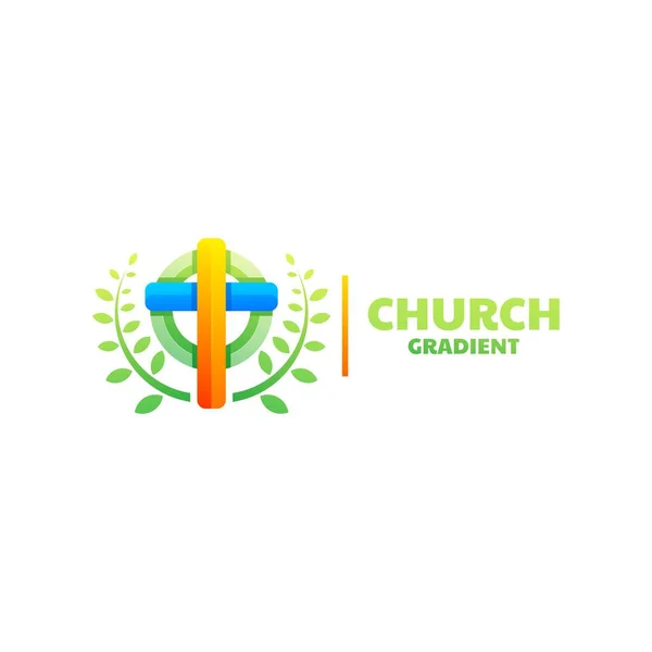 Church Colorful Logo Design — Stock Vector