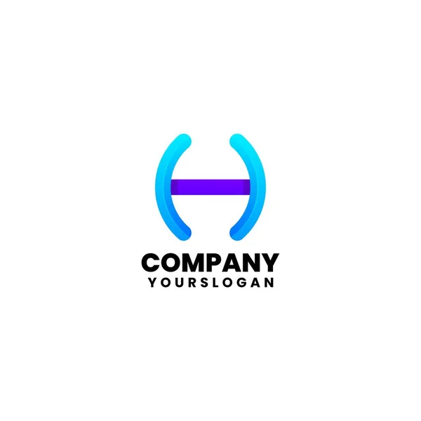 Kleurrijke Moderne Letter Logo Ontwerp — Stockvector