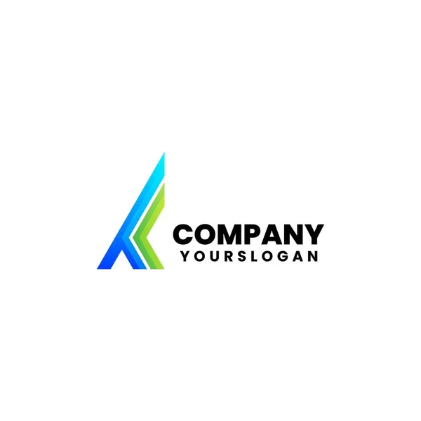 Färgglada Bokstaven Och Logotyp Design — Stock vektor