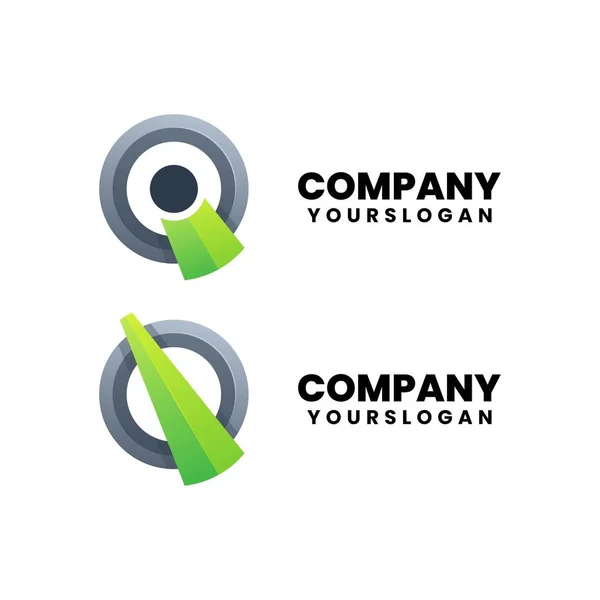 Bunte Moderne Buchstaben Logo Design — Stockvektor