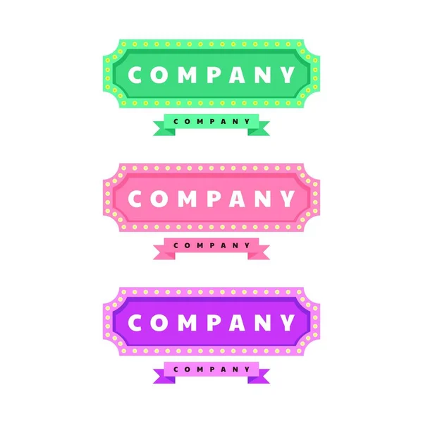 Şirket Logo Vektörünü Göster — Stok Vektör