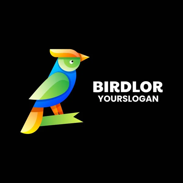 modern bird colorful logo design