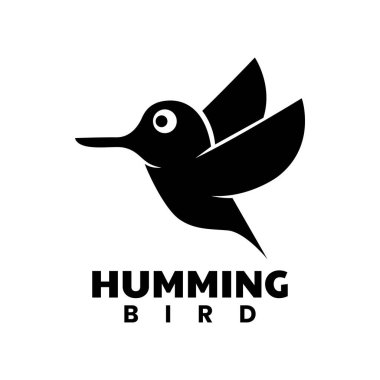 kuş silueti logo tasarım şablonu