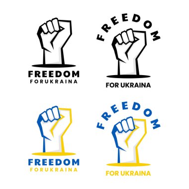 Ukrayna logo tasarım şablonu için özgürlük