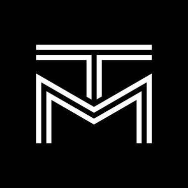 t m monogram harfi logo tasarımı
