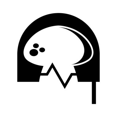 Kulaklık ve mantar logosu tasarımı