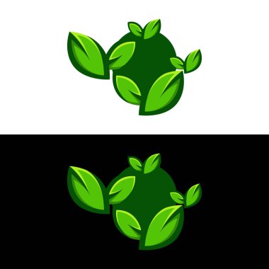 Yaprak maskotu logosu tasarımı