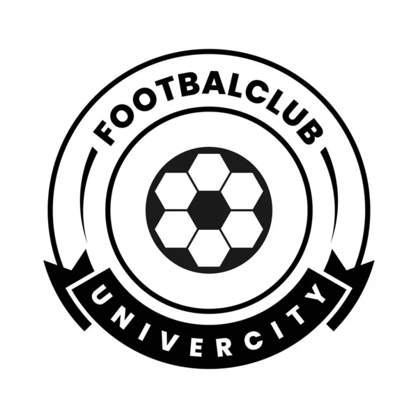 Design Vorlage Für Fußballklub Logo — Stockvektor