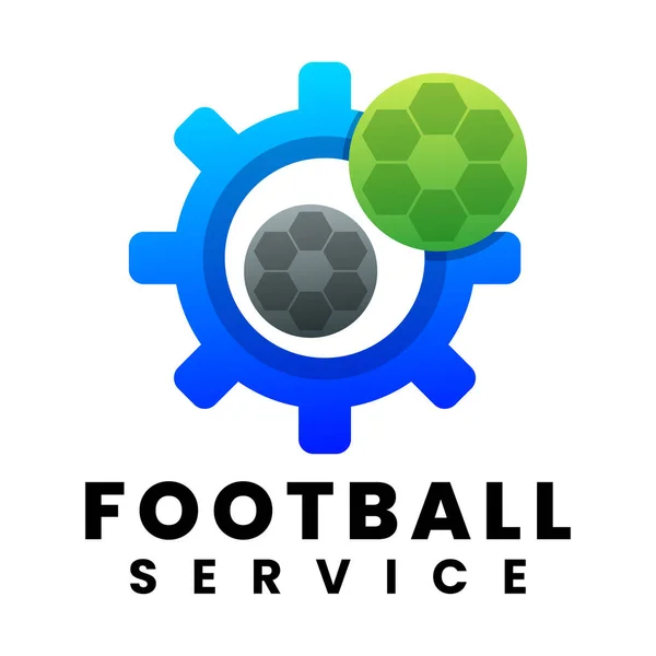 Πρότυπο Σχεδιασμού Λογότυπου Υπηρεσιών Ποδοσφαίρου — Διανυσματικό Αρχείο