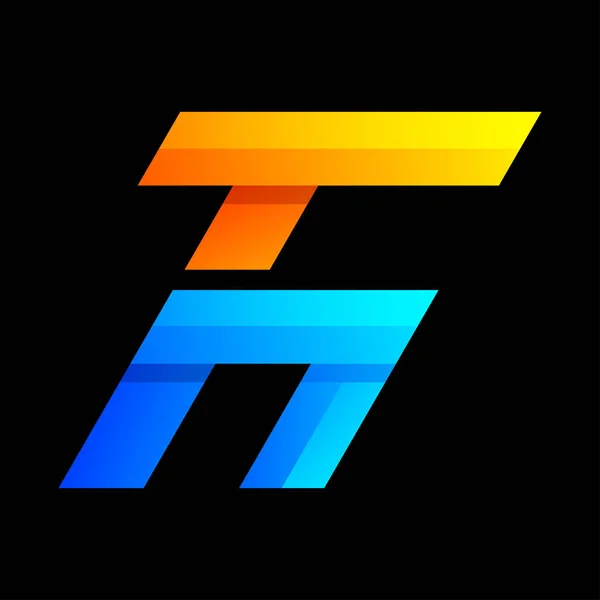 Kolorowa Litera Projekt Logo — Wektor stockowy