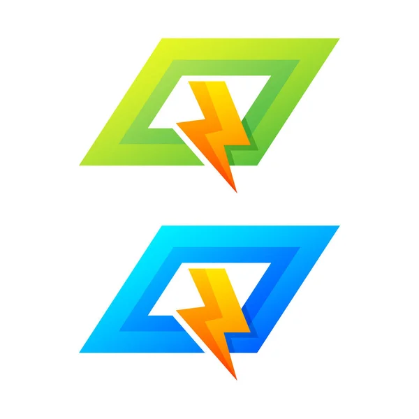 Färgglada Bokstav Logotyp Design — Stock vektor