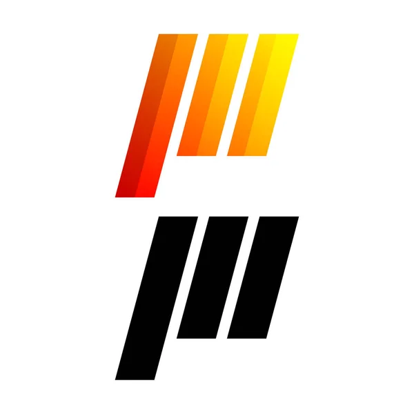 Colorido Letra Gradiente Logotipo Design — Vetor de Stock