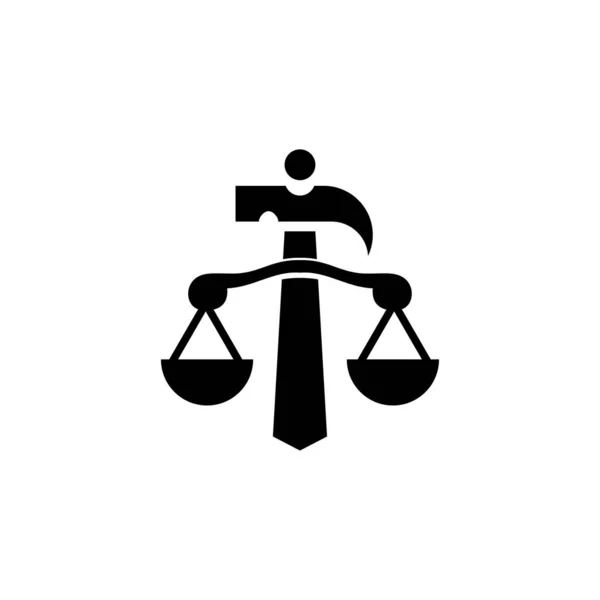 Court Logo Design Template — Stock Vector