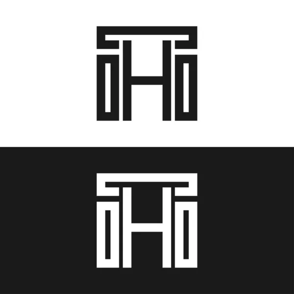 Письмо Дизайн Логотипа Монограммы — стоковый вектор