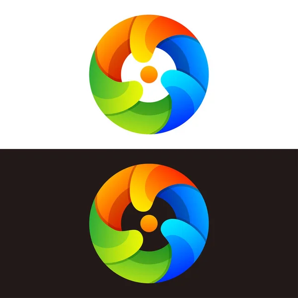 Design Creativo Del Logo Gradiente Cerchio — Vettoriale Stock