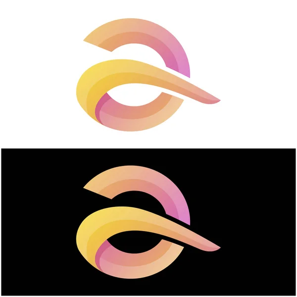 Design Del Logo Gradiente Numero Due — Vettoriale Stock