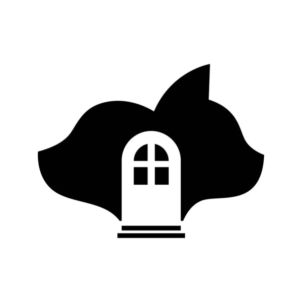 Home Pet Logo Design Concept — Stock Vector