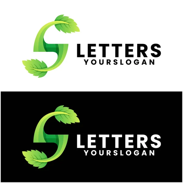Letra Logo Gradiente Inicial Colorido — Vector de stock