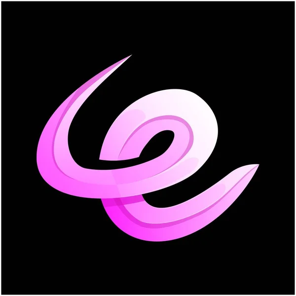 Logo Wektora Ilustracja Litera Gradientowy Kolorowy Styl — Wektor stockowy