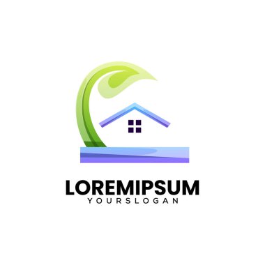 Doğal logo şablonu