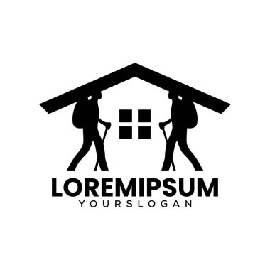 Home Mountain tırmanıcı logosu tasarımı