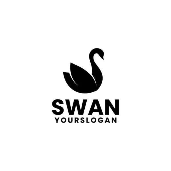 Swan Logo Ontwerp Template — Stockvector