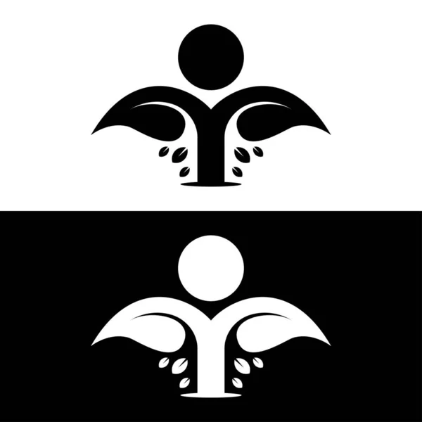 Modèle Logo Maison Naturelle — Image vectorielle