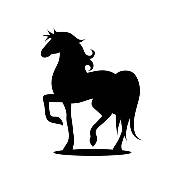 Silhueta Cavalo Logotipo Design Vetor —  Vetores de Stock