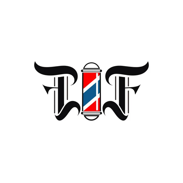 文字Fのロゴデザイン — ストックベクタ