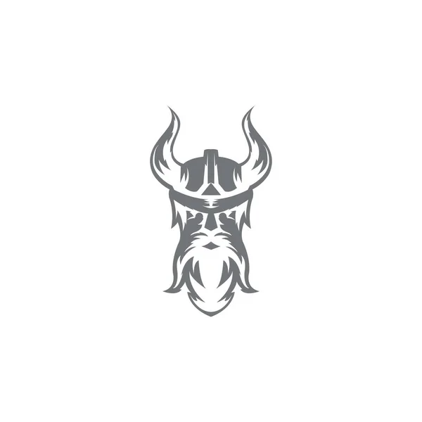 Icône Viking Logo Design — Image vectorielle