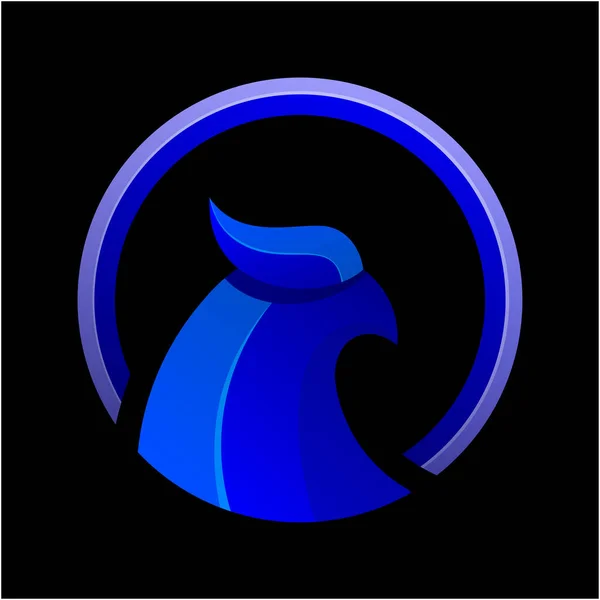 Modèle Conception Logo Gradient Aigle — Image vectorielle