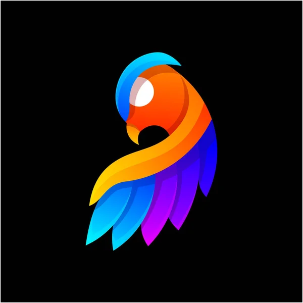 Сова Барвистий Дизайн Логотипу Вектор — стоковий вектор