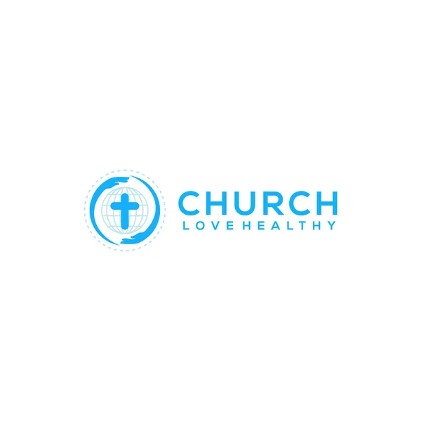 Church Logo Design Vector — Stock Vector