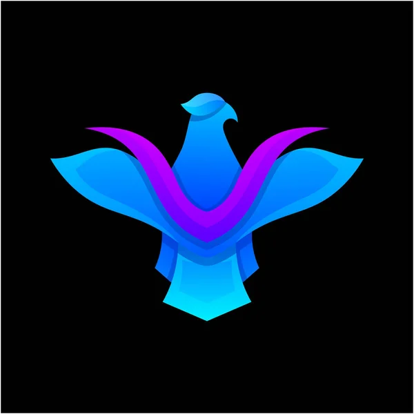 Барвистий Вектор Дизайну Логотипу Орла — стоковий вектор