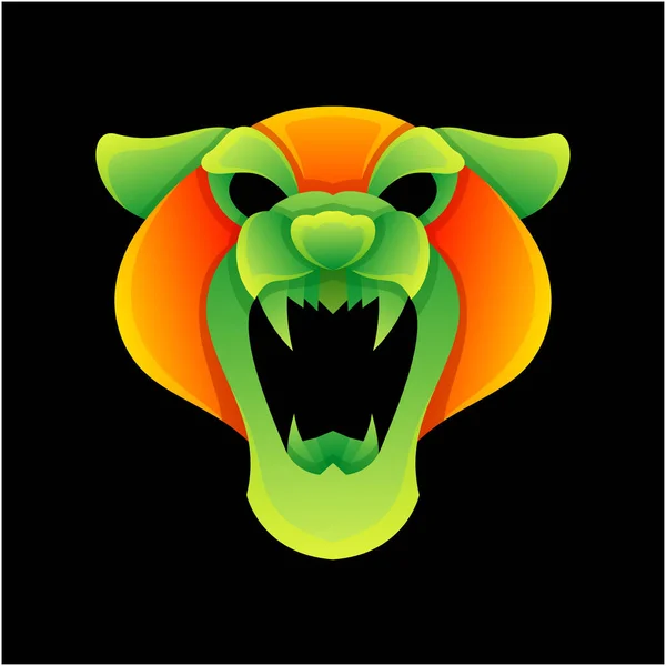 Креативный Дизайн Логотипа Тигра — стоковый вектор