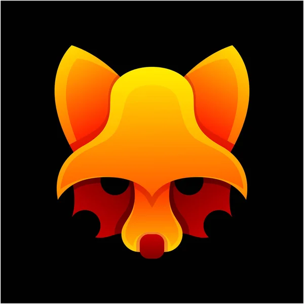 Wolf Mascot Logo Design Vector — Stock Vector