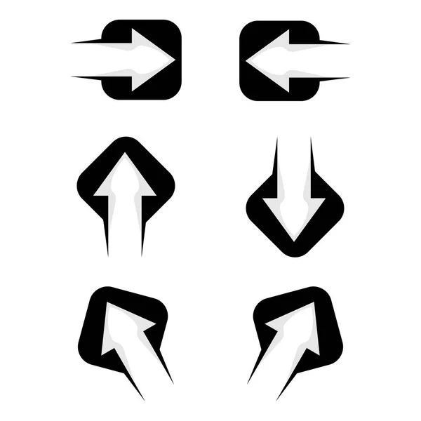 Set Logos Arrow Logo Design Vector — Stock Vector