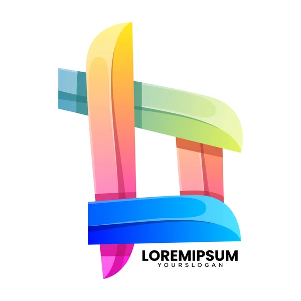 O harfi o rengarenk logo tasarımı