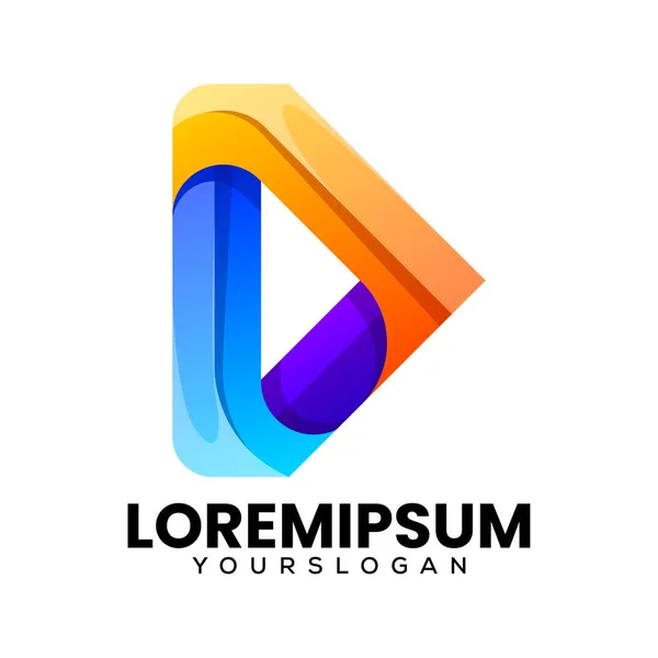 soyut medya televizyon renkli logo tasarımı