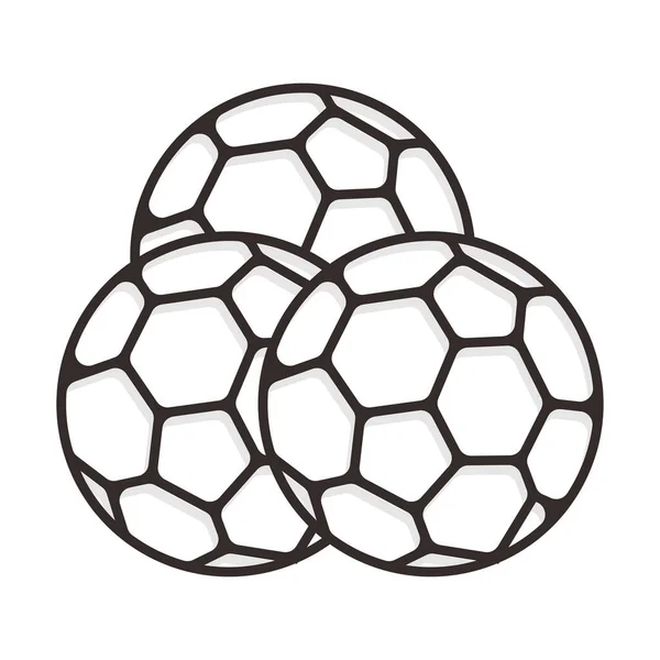 Drei Ball Logo Design — Stockvektor