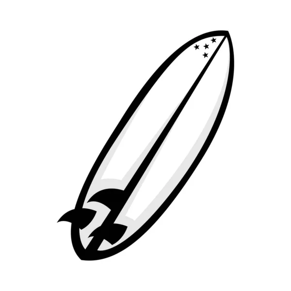 Surfing Board Icon Logo Design — Stock Vector